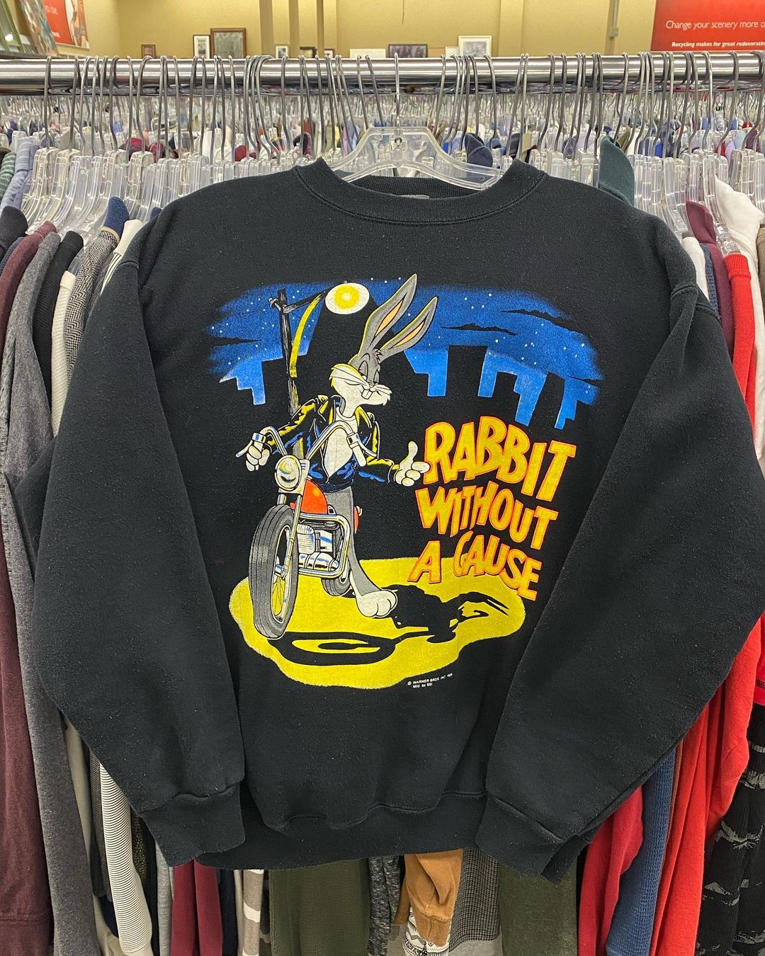 十年老店！王有病工作室！美式vibe风圆领卫衣潮牌大码Sweatshirt 女装/女士精品 卫衣/绒衫 原图主图