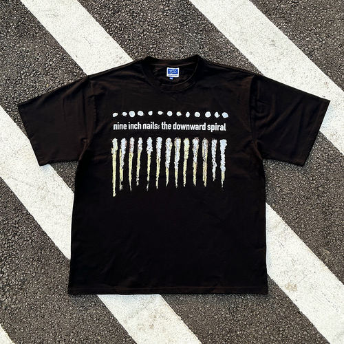 王有病工作室 重磅260G！Nine inch nails九寸钉乐队shirt短袖T恤