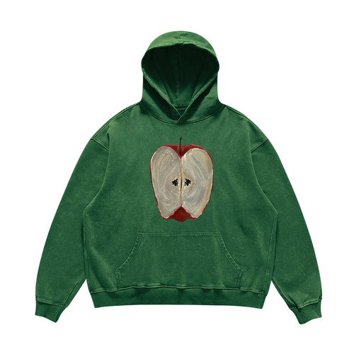 王有病工作室 只做心头好物！高街重磅宽松连帽卫衣潮流情侣装ins