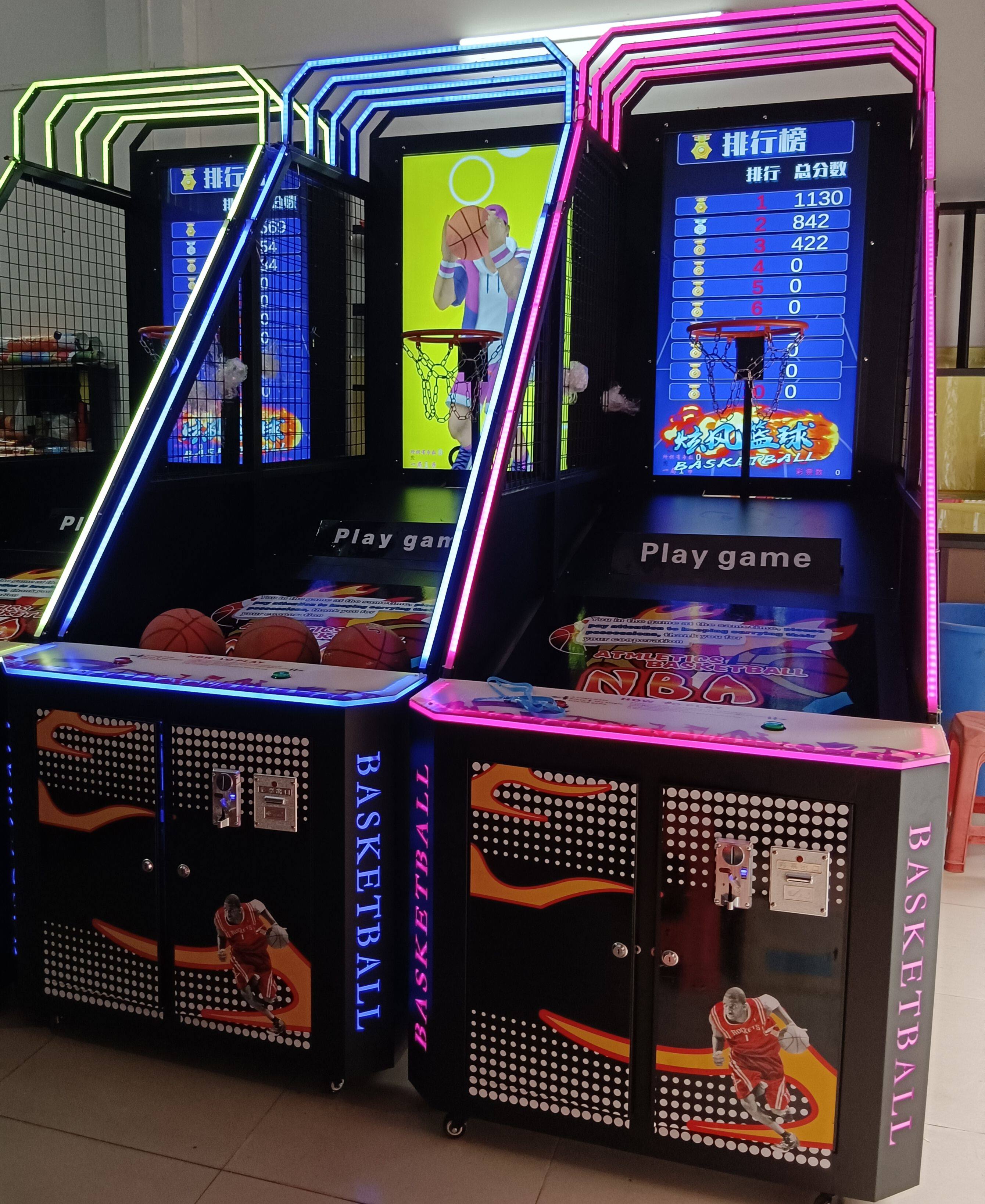 投币投篮球游戏机大型电玩娱乐超市商用新款豪华55英寸液晶篮球机