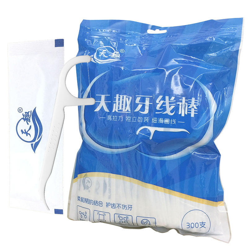 天趣独立包装单支正畸便携牙线棒