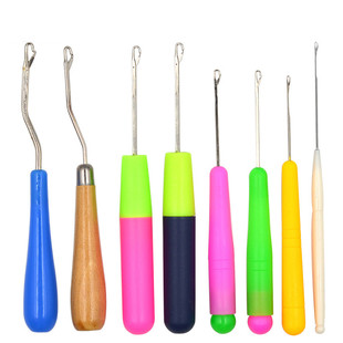 带舌钩针编织工具全套大小钩毛衣毛线修补针超细舌头勾针缝补神器