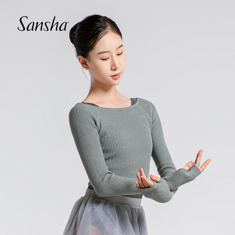 sansha/三沙一字领毛衣保暖柔软
