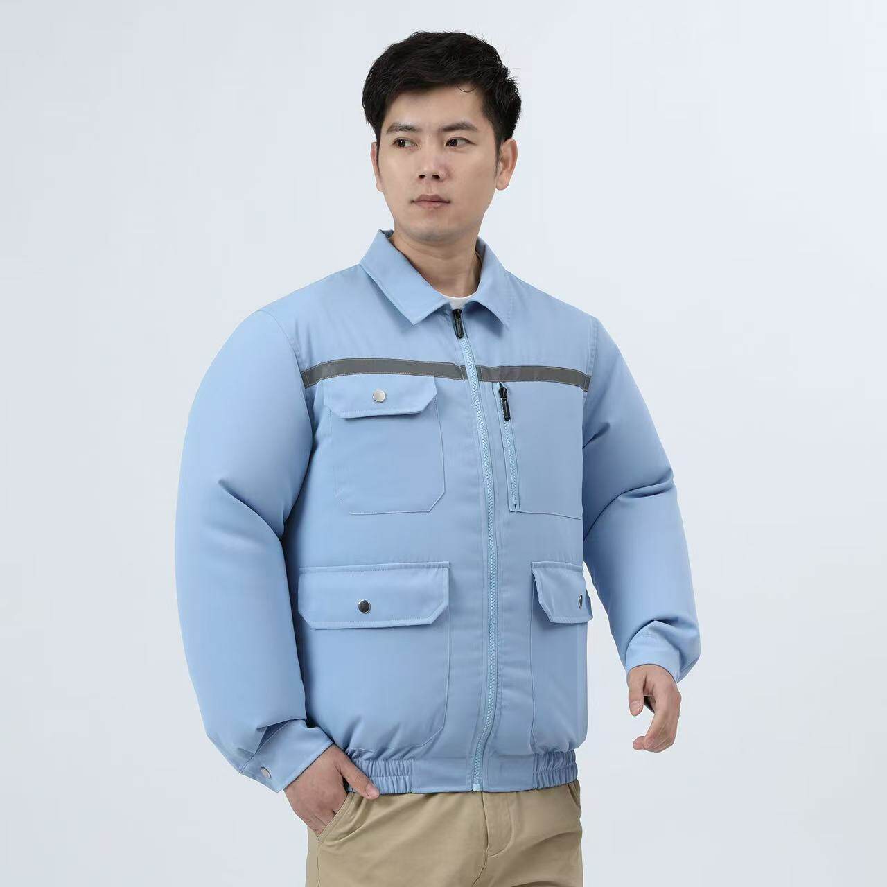 夏季降温空调服男款带风扇的衣服工装迷彩服工地女款制冷衣工作服