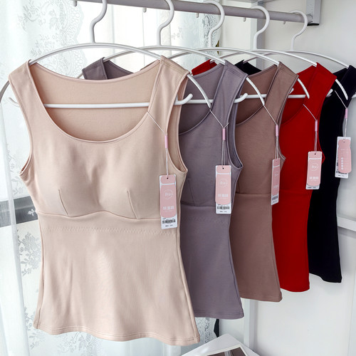 2025秋冬女士无钢圈文胸保暖背心