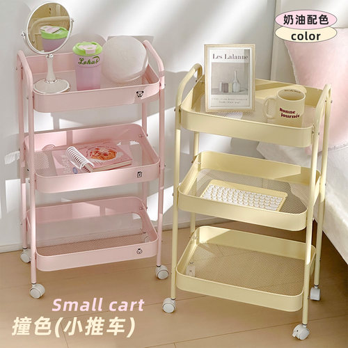敲好看的置物小推车宿舍零食架