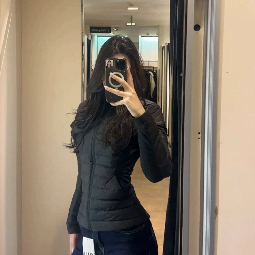 羽绒服女款冬季内胆女黑