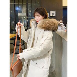 棉服女冬韩版中长款大码面包服宽松棉衣加厚棉袄潮