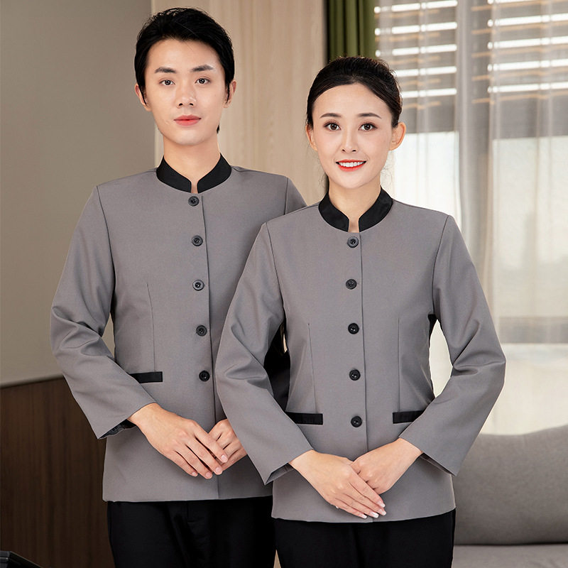 保洁服长袖秋冬春装酒店