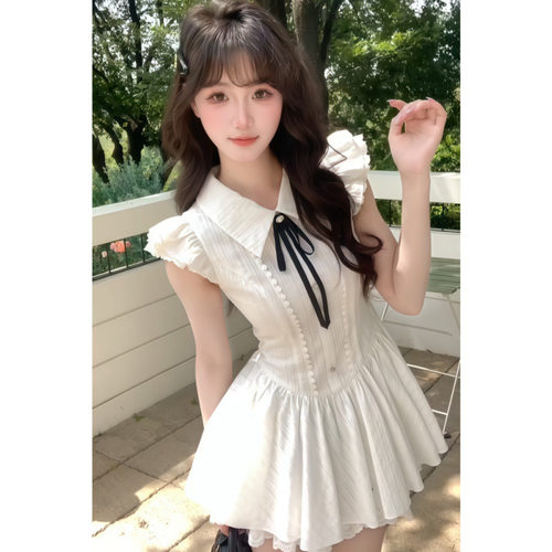 甜辣美少女显瘦学院风初