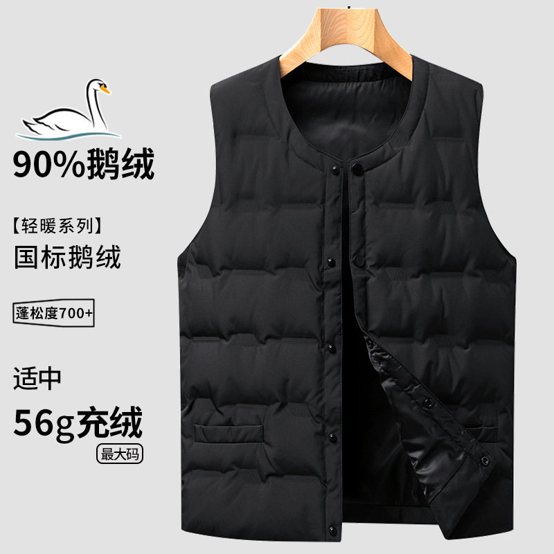 90%鹅绒冬季羽绒服马甲男