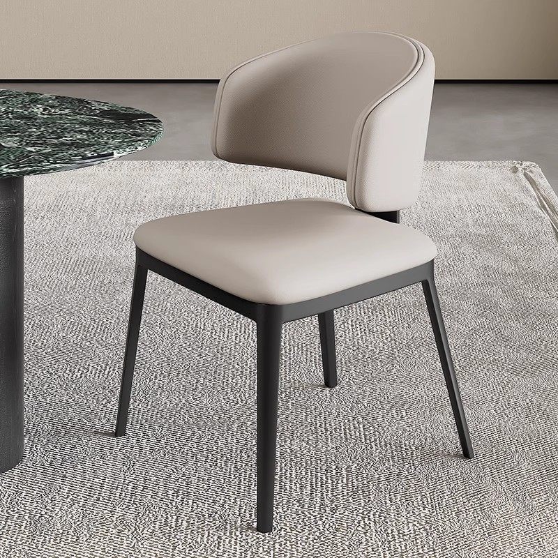 意式轻奢餐椅样板房靠背椅现代简约餐厅椅轻奢高级设计师餐椅家用,住宅家具,餐椅,淘宝优惠券,粉丝福利购,淘宝优惠卷