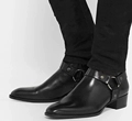 Black Leather Buckle