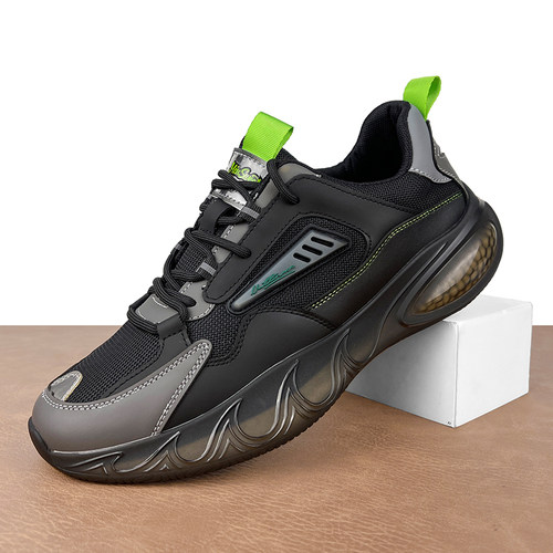 男鞋透气潮流休闲运动鞋厚底