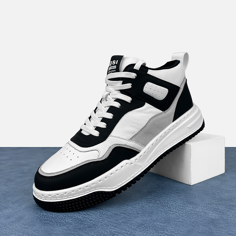 休闲鞋高帮板鞋秋冬保暖潮流男鞋