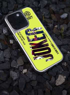 小丑海报电镀玻璃黑框磨砂手机壳适用苹果iphone17promax华为华为MATE60PROPLUS华为PURA70PROPLUS华为P60PRO