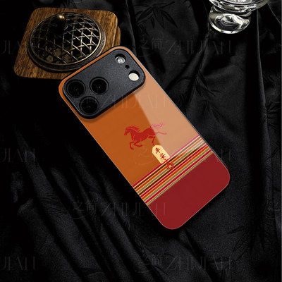 苹果17promax马年平安t玻璃手机壳马年新年祝福有钱适用苹果华为VIVOY300TNOVA15promate80pro荣耀WINRT