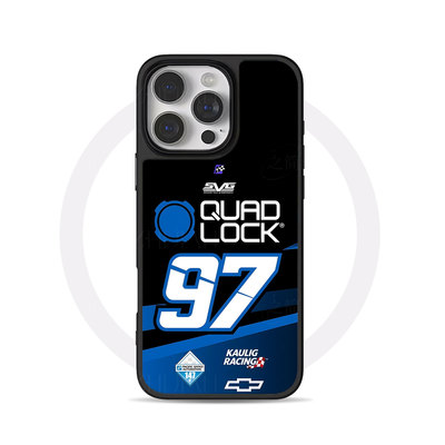 97号QuadLock赛车大孔黑框玻璃磨砂磁吸碳纤纹手机壳适用苹果iphone17promax华为全包按键小米15PROP80PRO12/