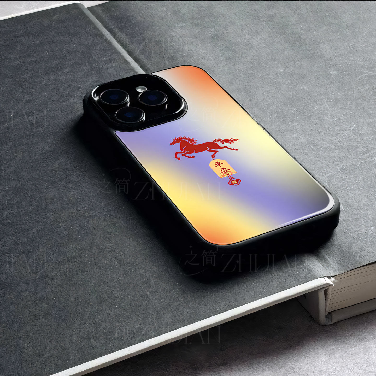 苹果17promax马年平安t玻璃手机壳马年新年祝福有钱适用苹果华为荣耀300PRO荣耀WINRT小米15PROOPPORENO14PRO