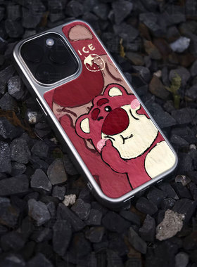 粉熊可爱电镀玻璃黑框磨砂手机壳适用苹果iphone17promax华为VIVOX200PROMINI华为MATE60PROPLUS华为PURA80UL
