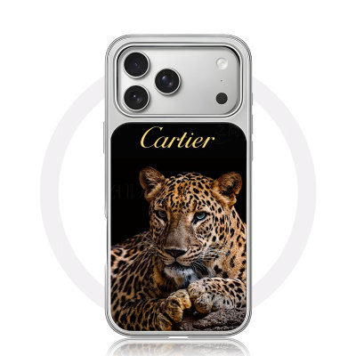 卡地亚猎豹大孔黑框玻璃磨砂磁吸碳纤纹手机壳适用苹果iphone17promax华为P80PROMATE80PRO小米15PROMATE70PR