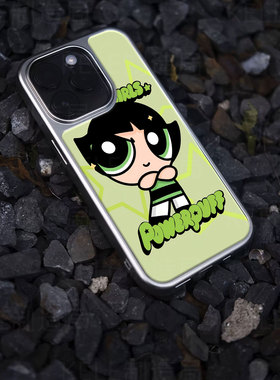 飞天女警电镀玻璃黑框磨砂手机壳适用苹果iphone17promax华为荣耀300PRO华为P60PRO小米14PRO华为PURA70PROPL