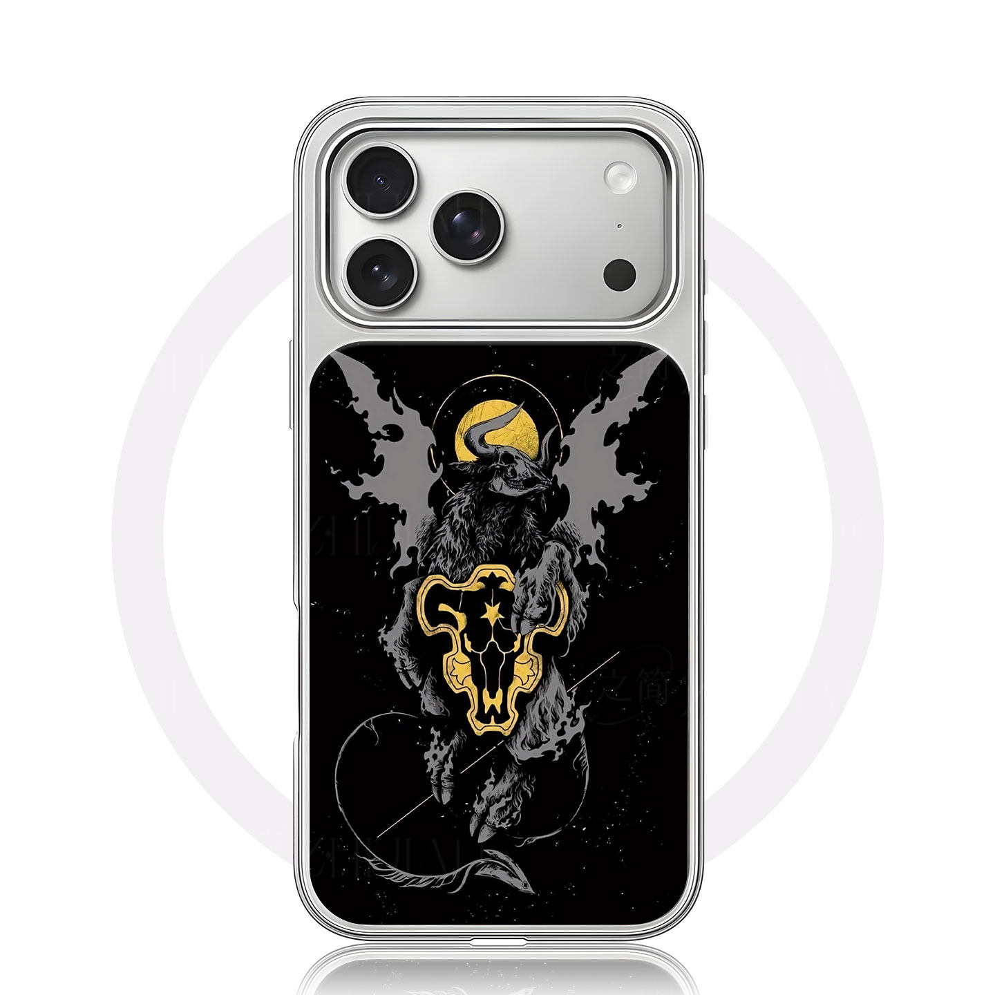 暗黑飞牛骷髅大孔黑框玻璃磨砂磁吸碳纤纹手机壳适用苹果iphone17promax华为MATE70PRO小米17PROMAXMATE80PRO