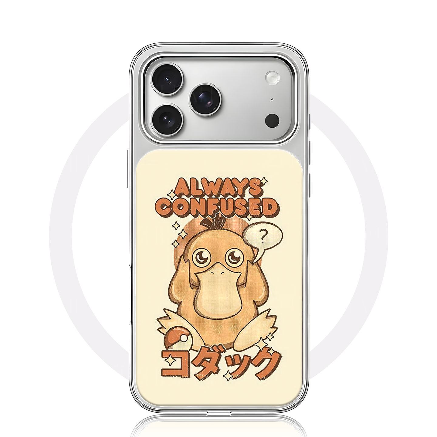 可达鸭大孔黑框玻璃磨砂磁吸碳纤纹手机壳适用苹果iphone17promax华为MATE80PROP70ULTRA12/13/14小米14PRO