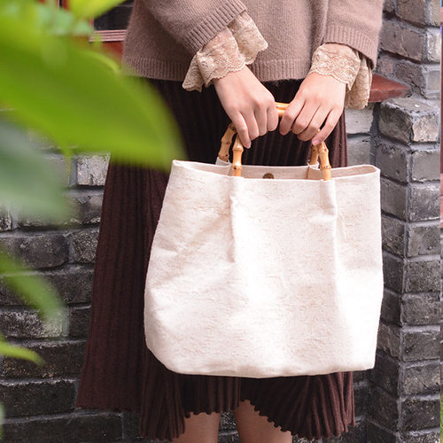 原创文艺竹节棉麻森系原宿慵懒风