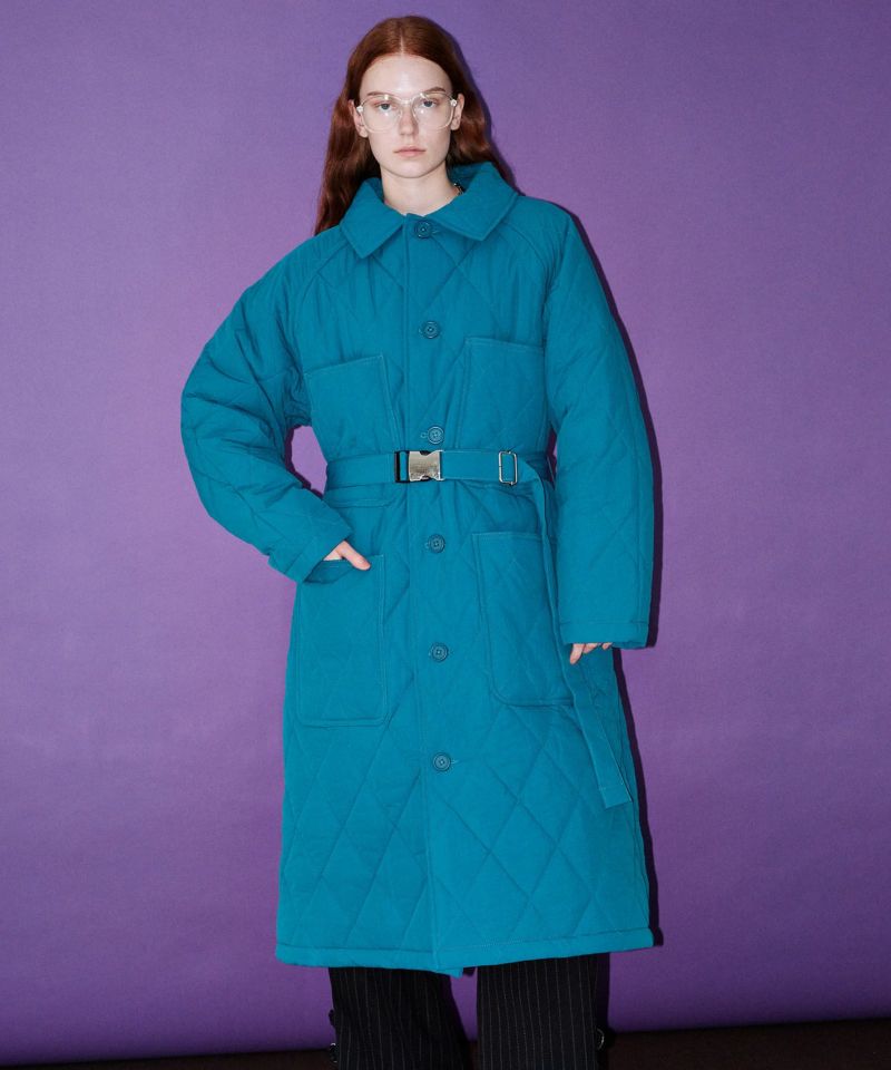 日单棉长款直筒宽松棉衣外套