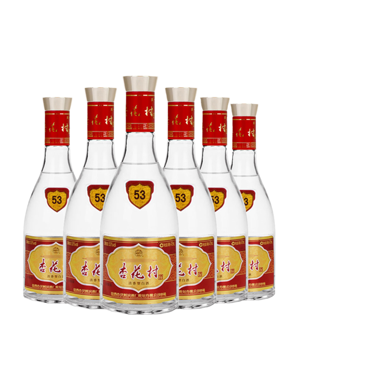 53度汾酒6瓶套装杏花村