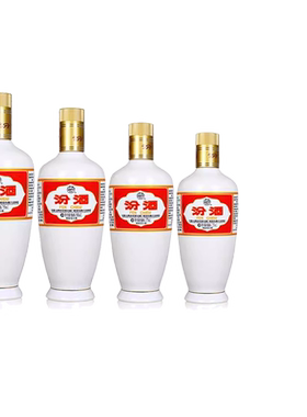 汾酒53度出口瓷汾750ml+500ml+375ml+250ml四瓶套装清香型白酒