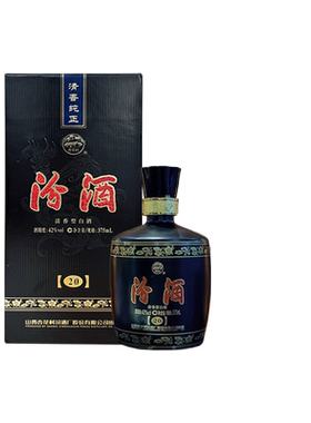 2016年老酒42度黑坛汾酒巴拿马20礼盒375ml单瓶杏花村清香型白酒
