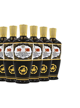 汾酒42度棕瓶汾酒500ml*6瓶玻璃瓶杏花村清香型国产粮食白酒