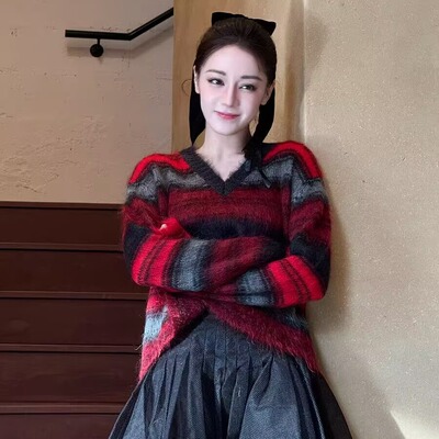 迪丽热巴同款慵懒高级感毛衣