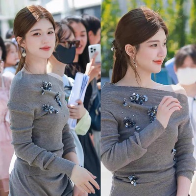 赵露思许妍同款针织衫套装秋冬