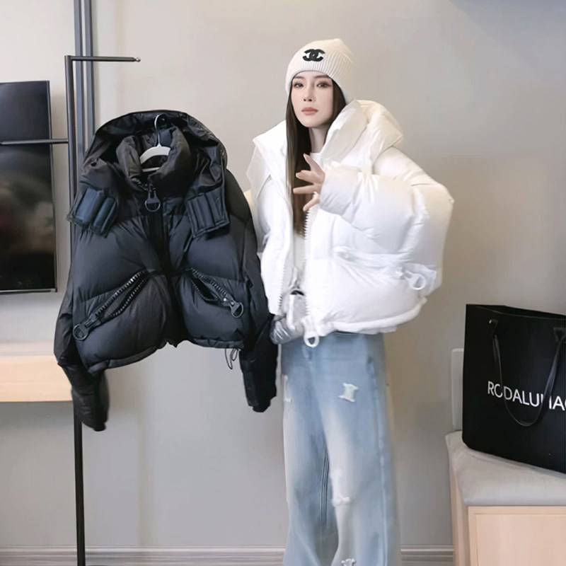 明星同款派克羽绒棉服女2025新款冬季保暖加厚工装棉袄外套高级感