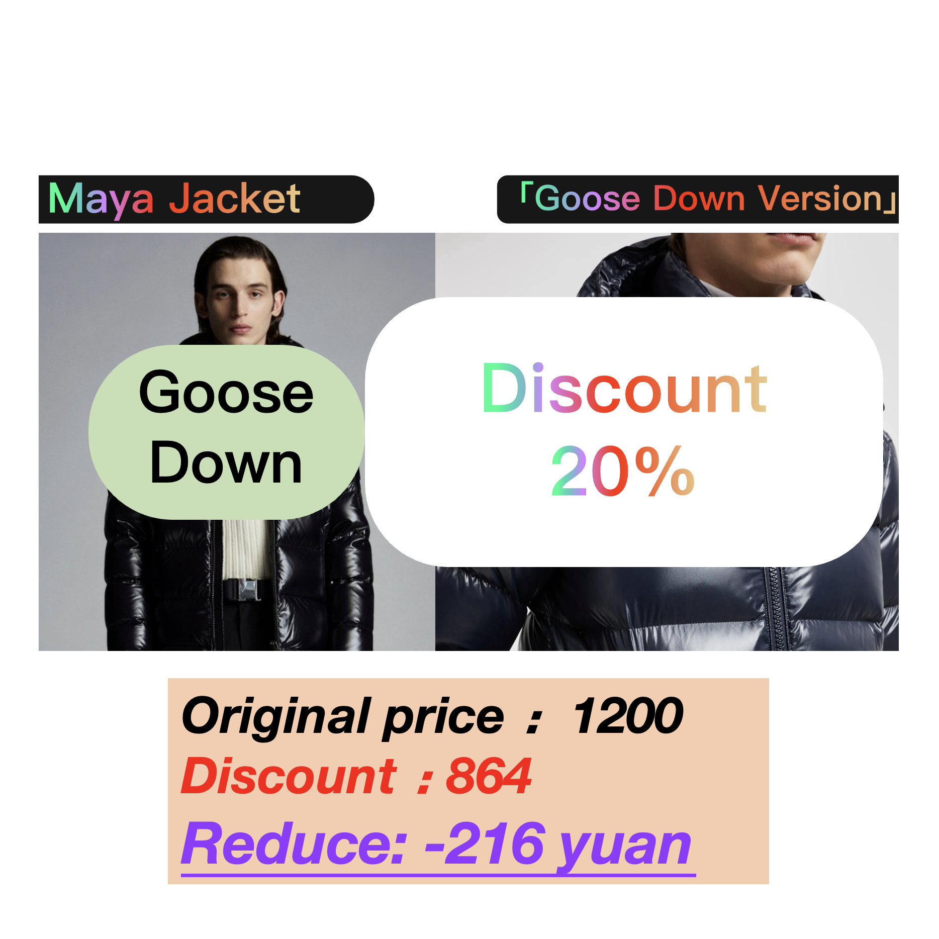 thumbnail for [2025 Goose] Goose My down Jacket Goose down My