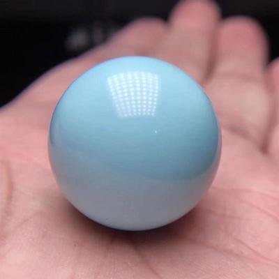 吉祥】湖北原矿绿松石圆珠散珠单珠高瓷白蓝青瓷釉级菩提金刚手炼