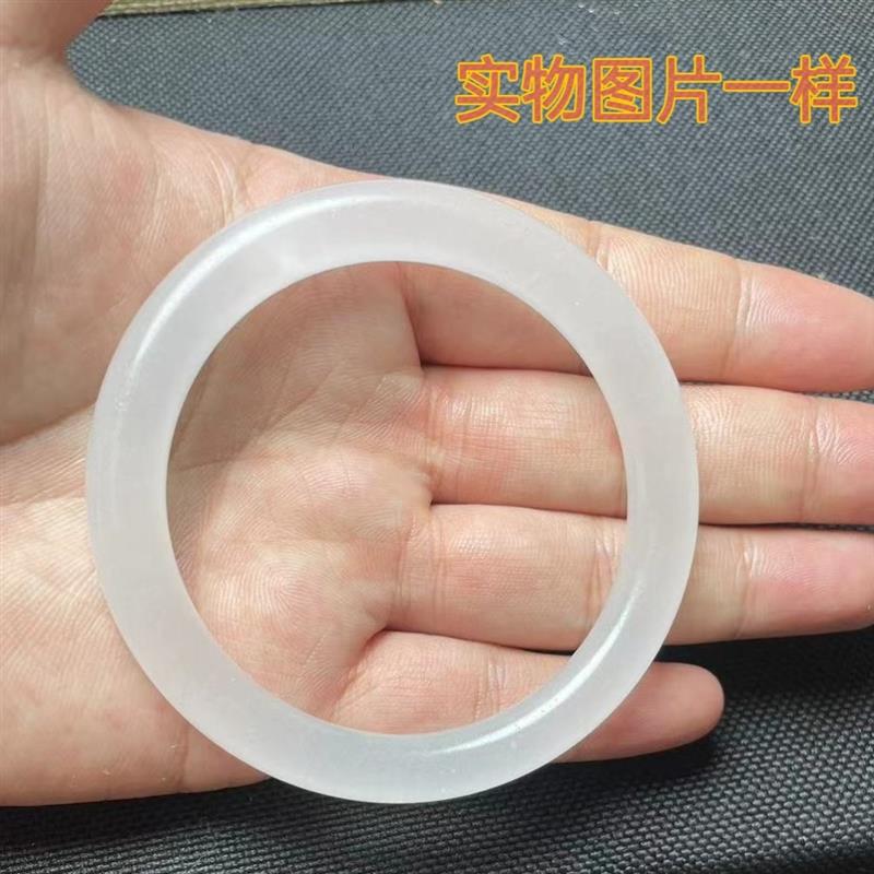 天然爆款玉石阿富汗白月光灰冰多样性手镯男女同款送闺蜜送女友