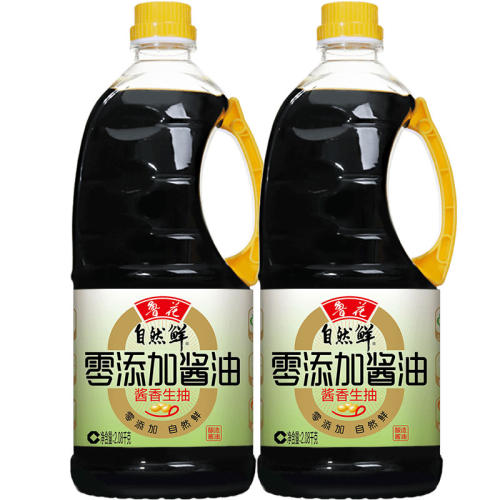 鲁花零添加酱香生抽酱油2.08KG*2