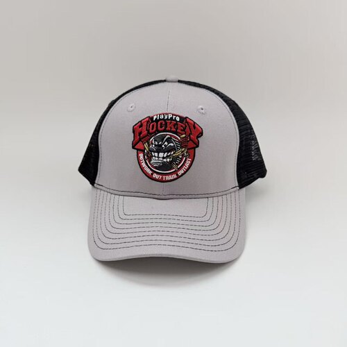 PlayPro HOCKEY冰球怪兽刺绣卡车网帽 运动拼色网眼棒球帽遮阳帽