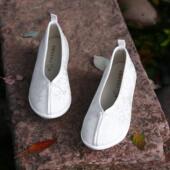 乌衣巷汉服鞋 鞋 子女白色登云履珍珠提花厚底古风增高布鞋 舒适古装