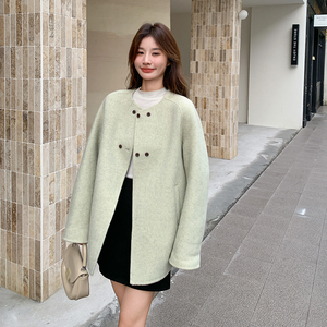 冬现货 092-9236系带双面呢70毛P275K418图片