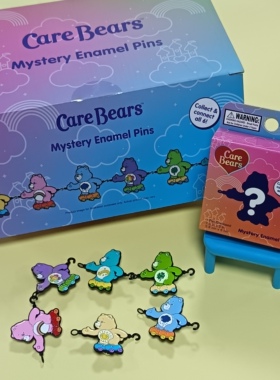 Care bear爱心小熊周边金属滴胶胸针徽章高清IP角色美版