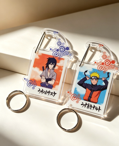 NARUTO火影忍者拍立得风挂件鸣人佐助亚克力钥匙扣动漫收藏小挂饰