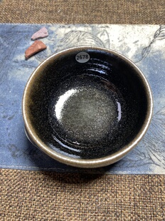 丞相龙窑柴烧建盏小禅定口径7.6cm高4.3cm重量127g容量80cc