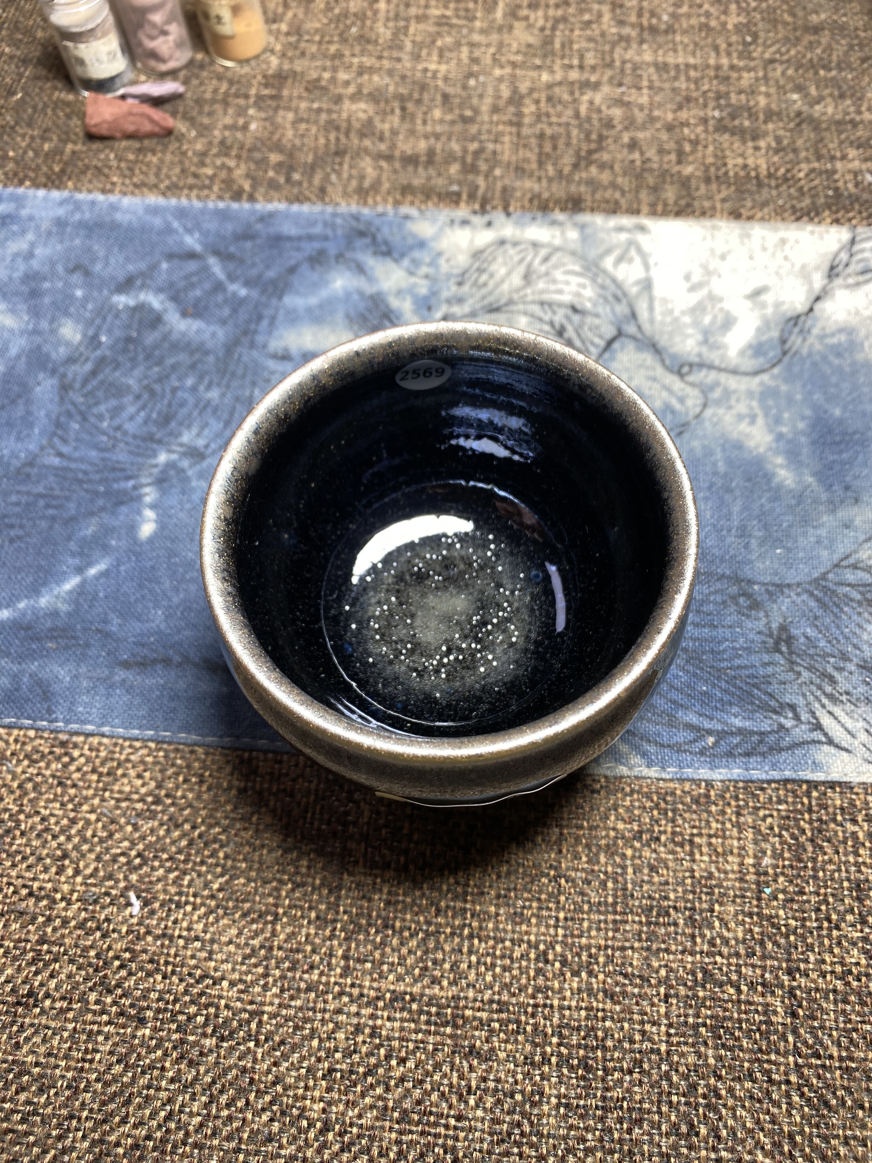 丞相龙窑柴烧建盏小将军口径7.5cm高5.6cm重量157g容量120cc