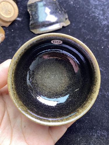 丞相龙窑柴烧建盏香炉口径7.6cm高4.1cm重量125g容量80cc