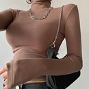 上衣高领T恤打底衫 性感紧身显瘦加厚长袖 秋冬基础款 YoungGirlDay